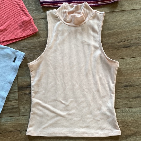 American Eagle aerie Hollister 5 top bundle fun sz S XS M - Picture 4 of 12